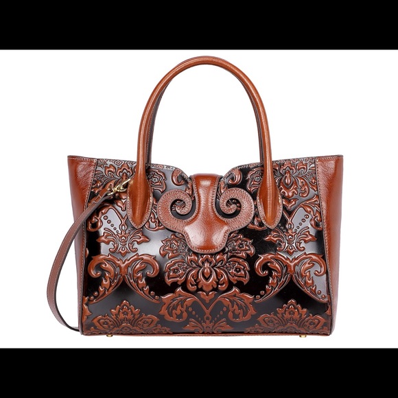 Pijushi brown & black handbag smoke Free